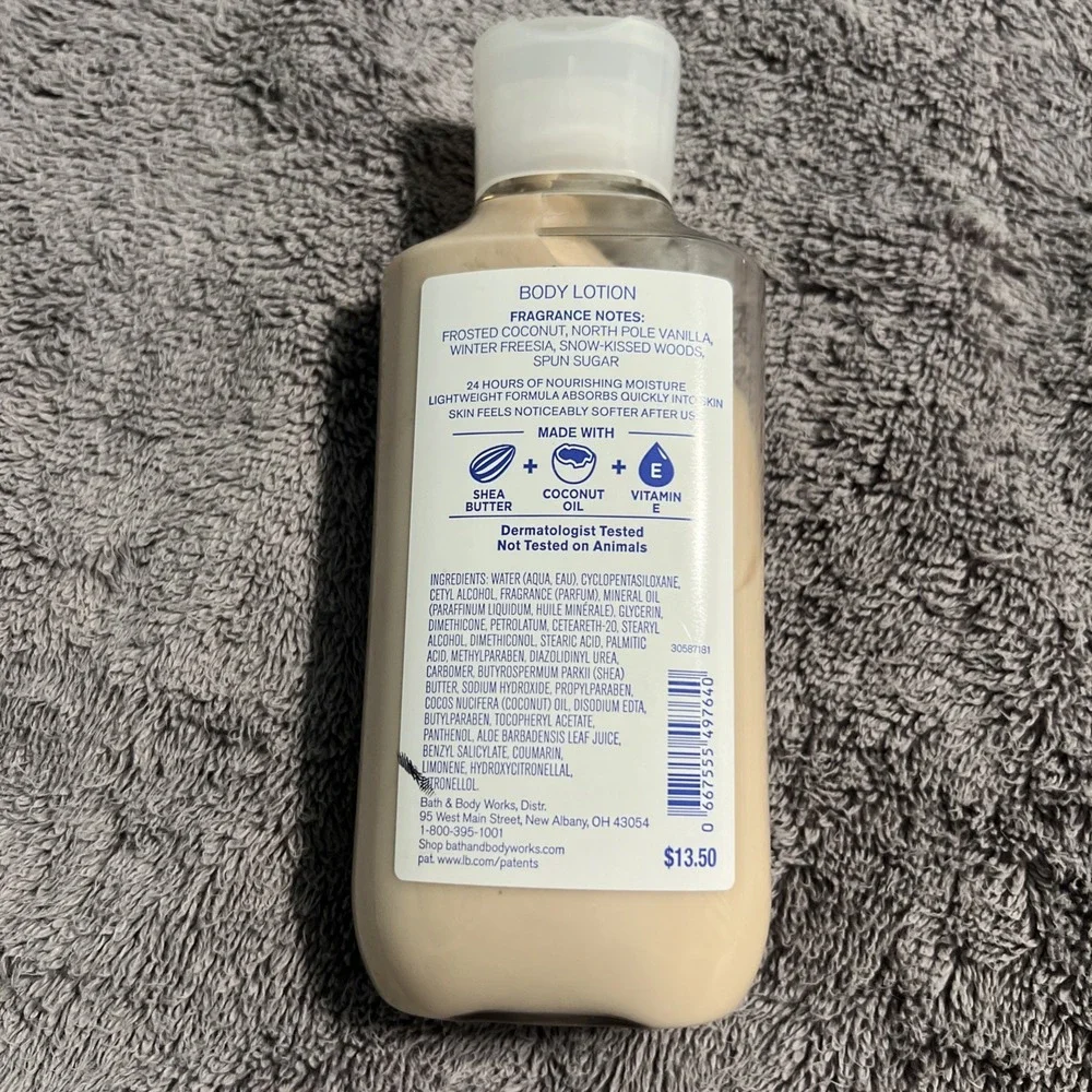 Bath & Body Works FROSTED COCONUT SNOWBALL Body‎ Lotion Shea Butter 8 oz